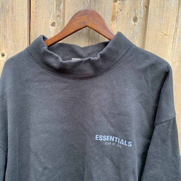 Essentials Mockneck Sweater Medium Black - Picture 5 of 6